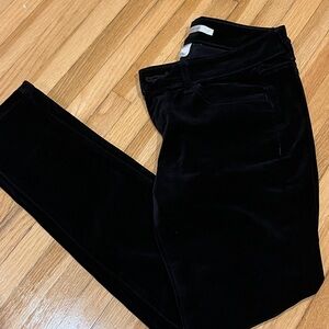 LC Lauren Conrad Black Velvet Trousers